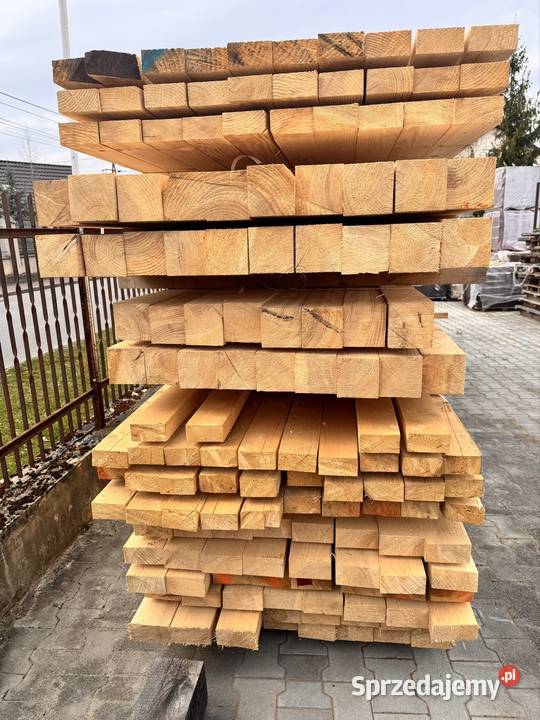 kantówka drewniana sosna świerk 50x100 mm suche Drewno budowlane Oleśnica