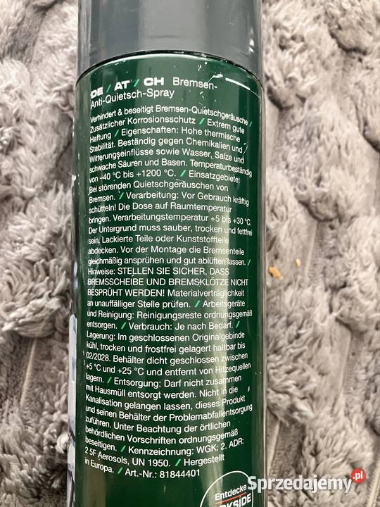 Parkside Spray Antypiszczący do Hamulców 400 ml osobowe Nowy Sącz