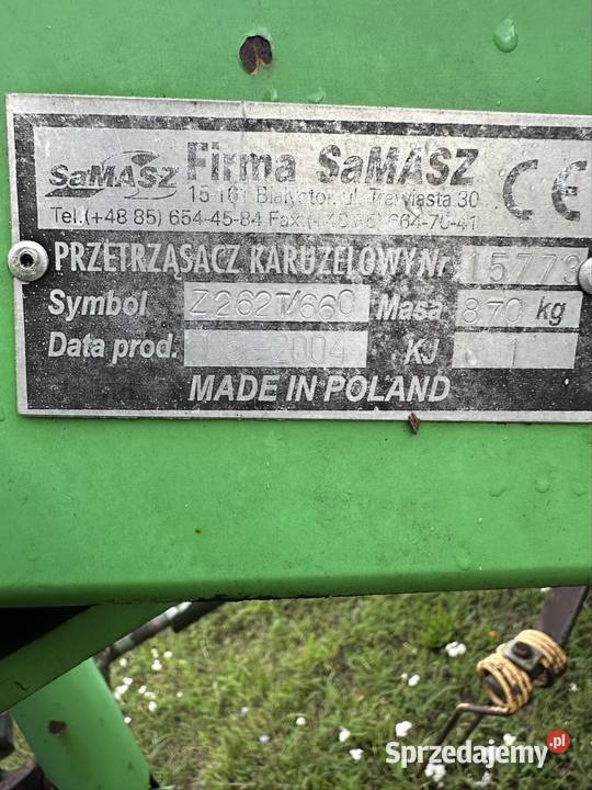 Przewracarka przetrząsacz Samasz p6680 lekki