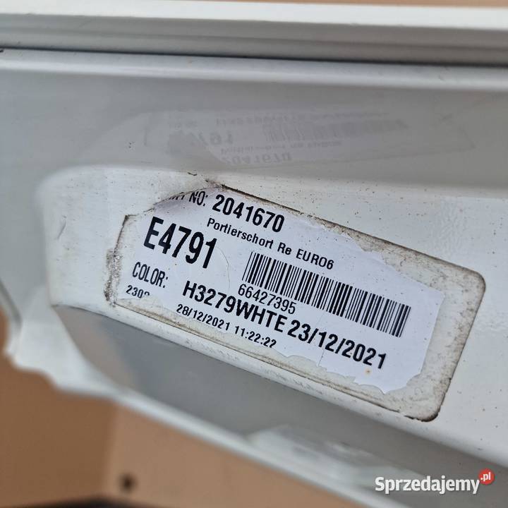 DAF XF 106 PRZEDŁUŻENIE DRZWI PRAWE ORYGINAŁ ciężarowe Bieleń