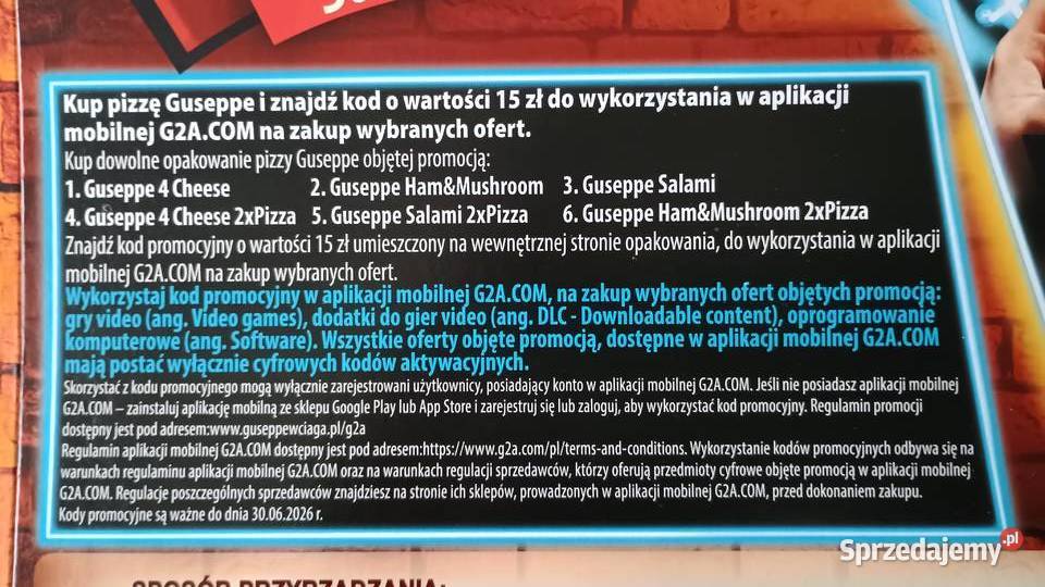 Kod promocyjny G2A com wartości 15 złotych Szczecin