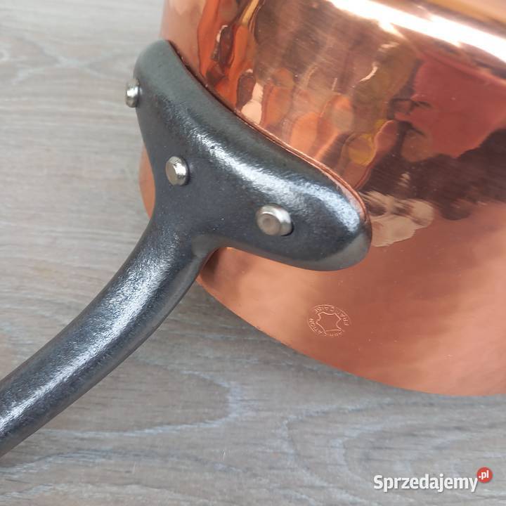 Miedziany garnek miedziane rondle 5 sygnowane mazowieckie Warszawa