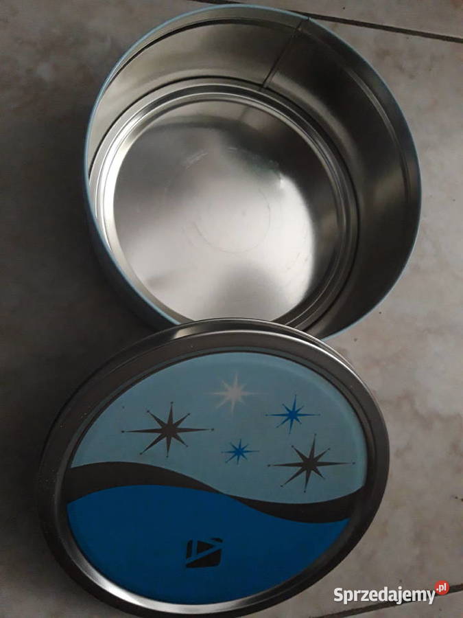 świąteczna puszka metalowa na ciastka drobiazgi Warszawa sprzedam