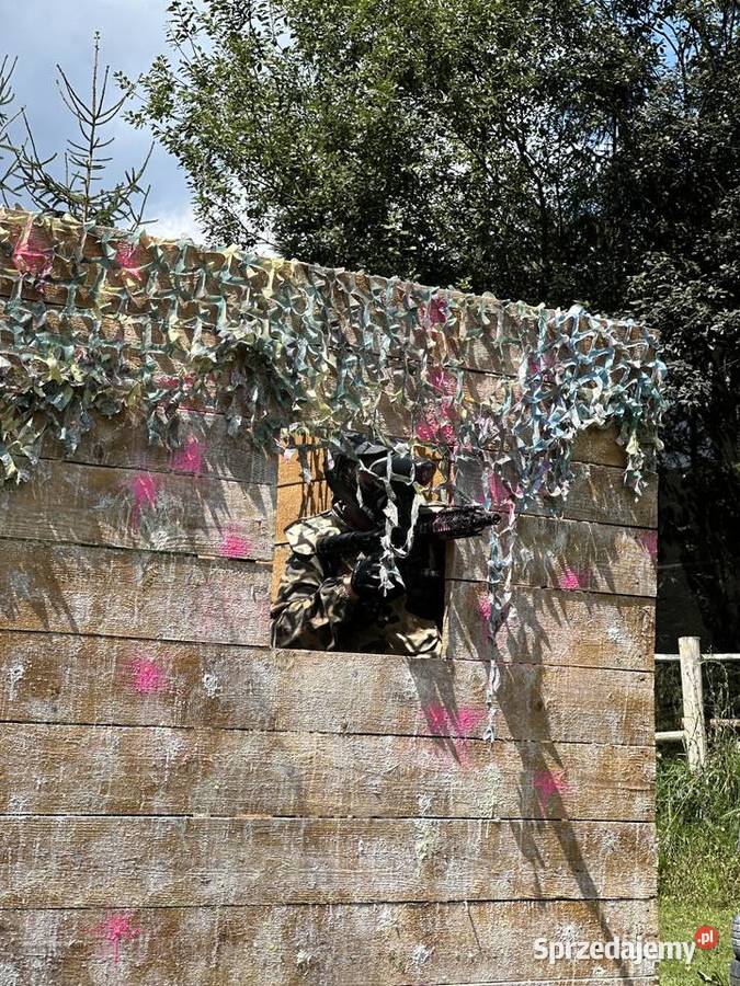 Wieczór kawalerski domek na imprezę paintball Krynica-Zdrój