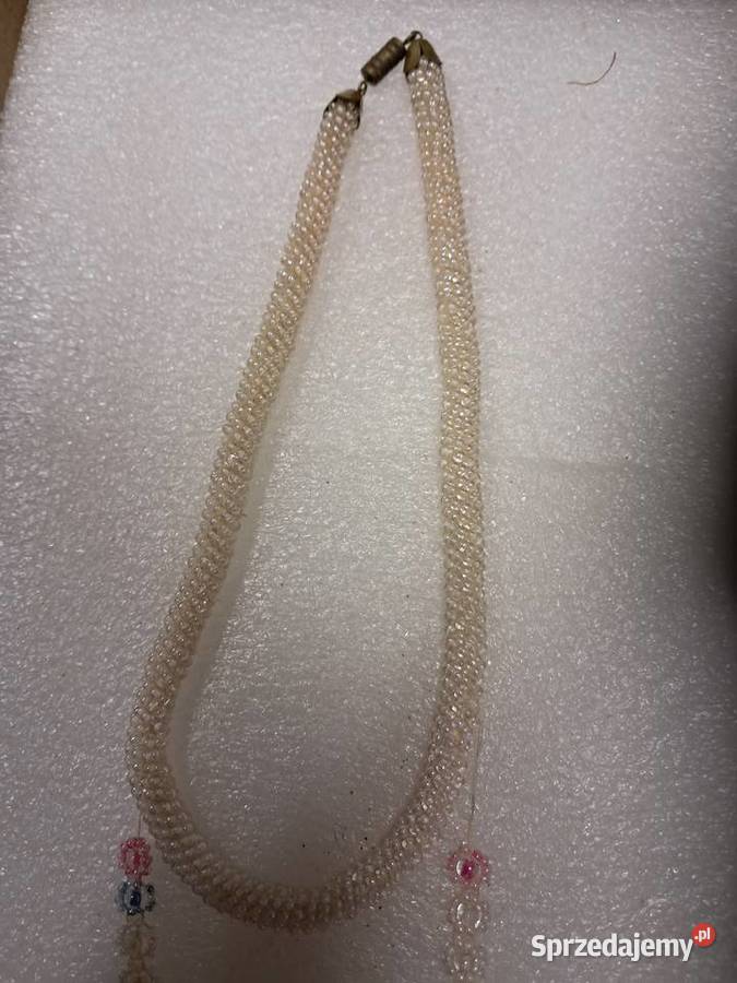 naszyjnik z prlu stan obwód 40 Sandomierz