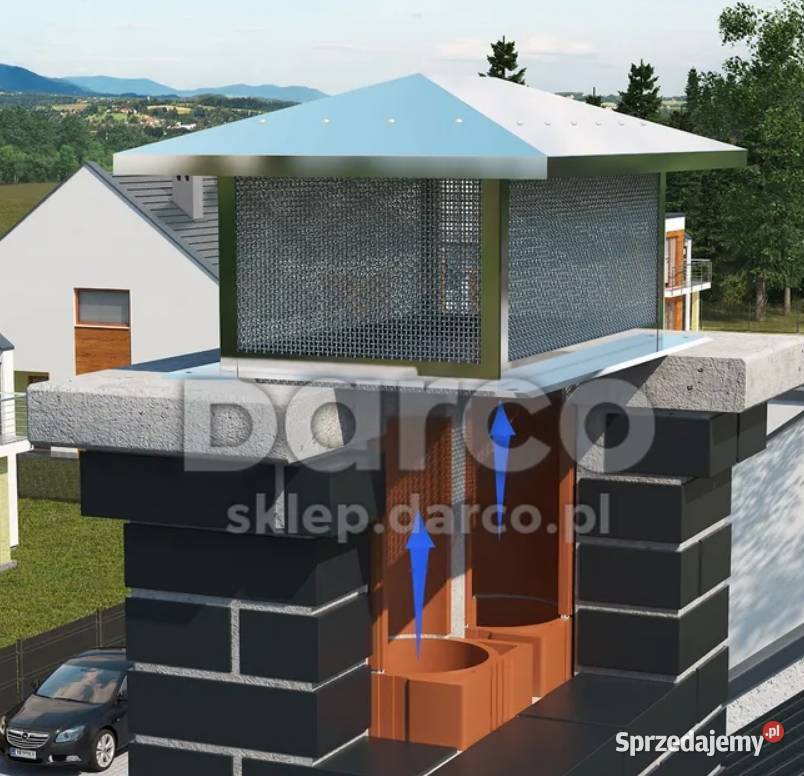Daszek Kopertowy DAK140X270CH Elegancja i Systemy kominowe