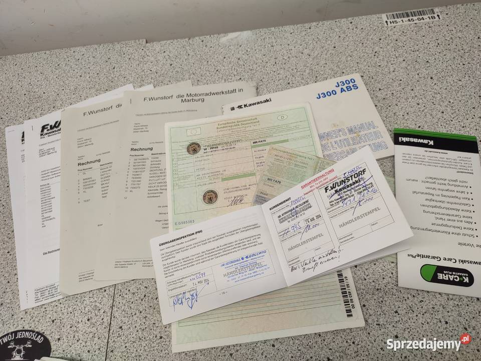 Kawasaki J300 J 300 A2 Zamiana Raty Kawasaki Ligota Dobrodzieńska