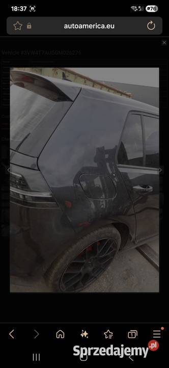 VW Golf 7 VII GTI 2016 Lampy tylne komplet osobowe Lampy tylne Busko-Zdrój