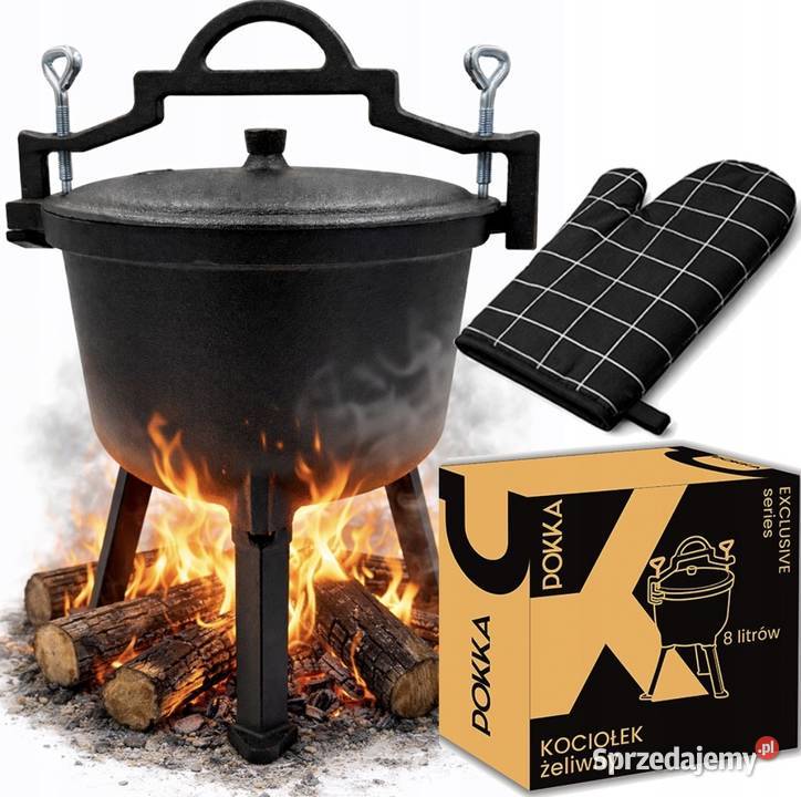 Kociołek żeliwny 8 L super Sosnowiec