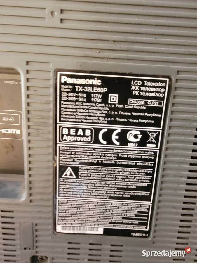 Sprzedam telewizory Panasonic mazowieckie Rogowo