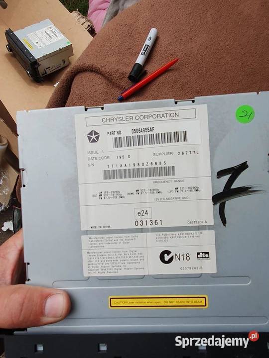 Radio 5064955AF Jeep Compass Mw FM DVD Radio Nawigacje fabryczne dolnośląskie