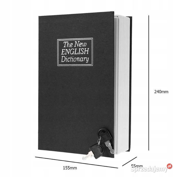 Sejf książka na klucz pieniądze kasetka metalowa zachodniopomorskie