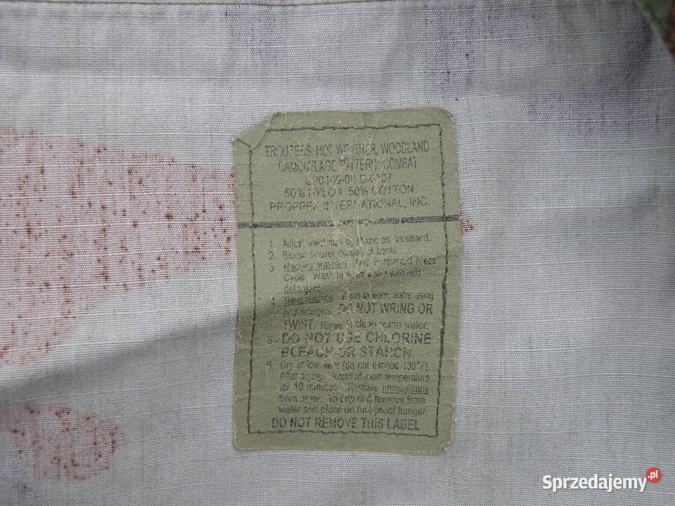 Spodnie BDU woodland large regular ripstop 2