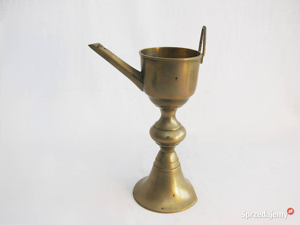 Stara Lampa Oliwna Mosiężna Szczecinek