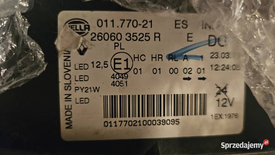 RENAULT KADJAR LAMPY PRZÓD FULL LED KOMPLET sprzedam
