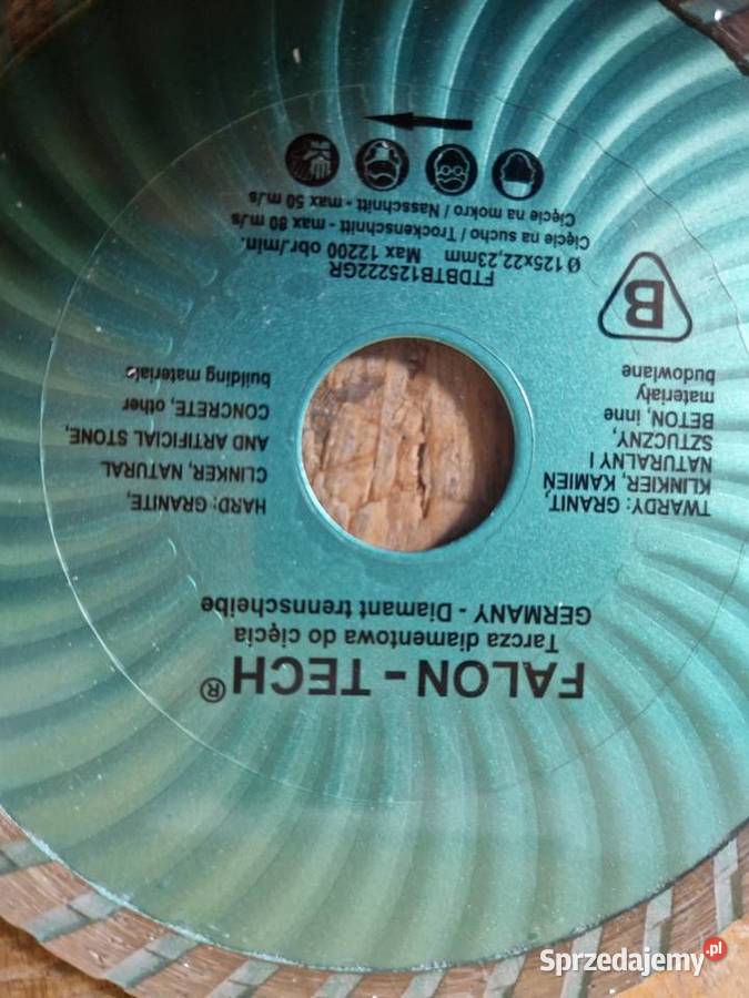 TARCZA DIAMENTOWA TURBO KAMIEŃ KLINKIER 125222mm Głogowa sprzedam