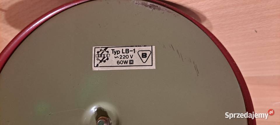 Lampka PRL lata 60 SRSE LB1 vintage Kraków