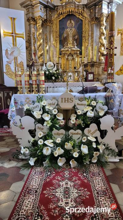 Dziewczynka i chłopiec z sercem dekoracja do Pozostałe małopolskie Chomranice