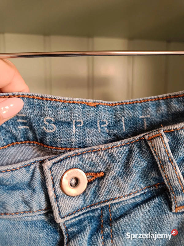 Dłuższe szorty rybaczki jasny jeans Esprit r M L Dąbrowica sprzedam