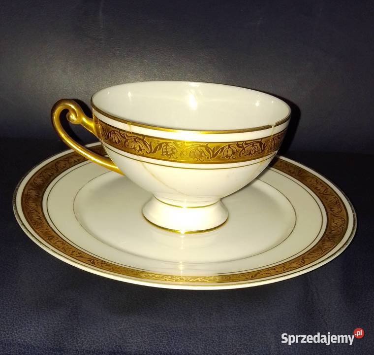 Filiżanka i talerzyk Giesche Nakło nad Notecią