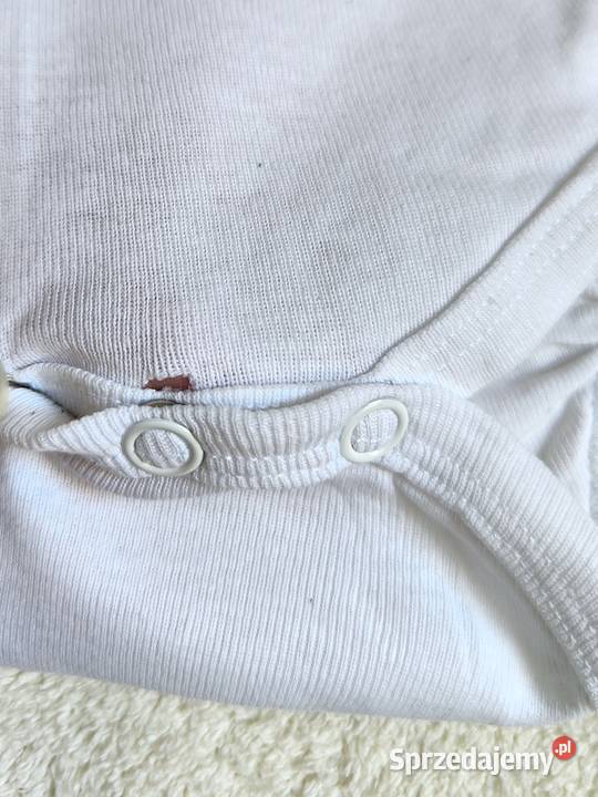 Białe body Sinsay 56 bawełna noworodek newborn Bluzki, koszulki i kaftaniki Szczecin