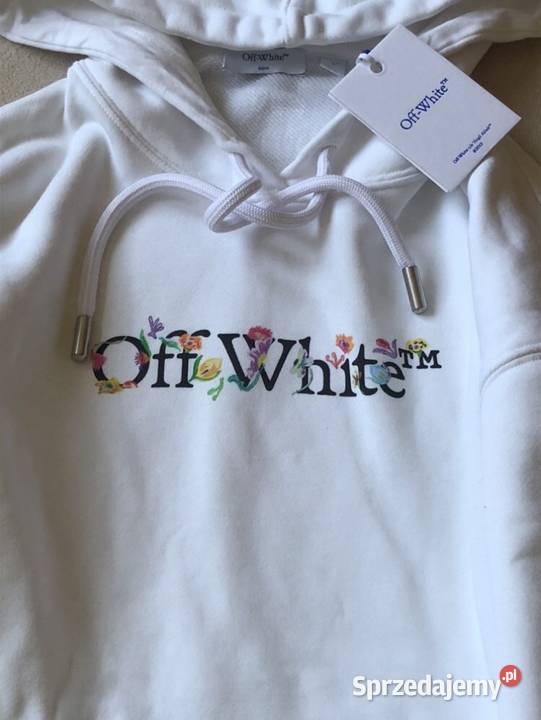 Bluza OffWhite biała z kwiatami Rozmiar 36(S) Pozostałe Wrocław