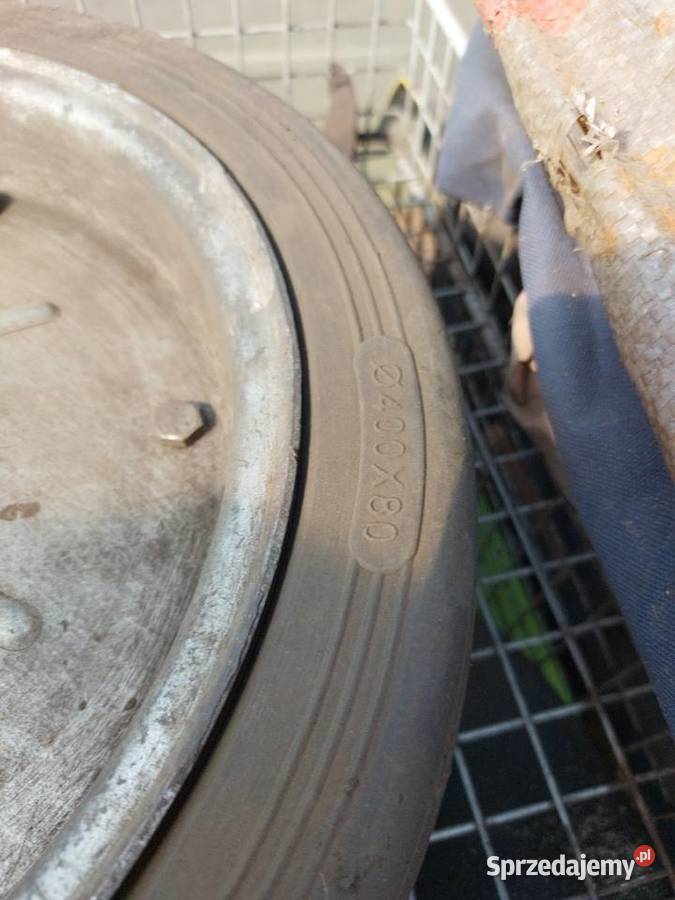 Kolo transportowe 40080 gumowane pełne Guma do