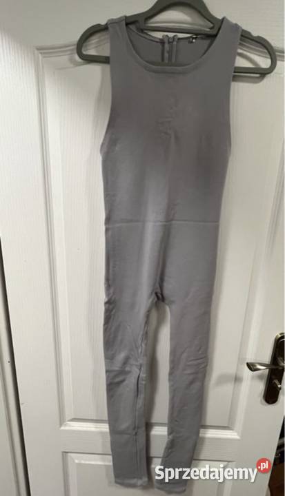 Zara Damski bezszwowy kombinezon w kolorze szary/srebrny Opole sprzedam