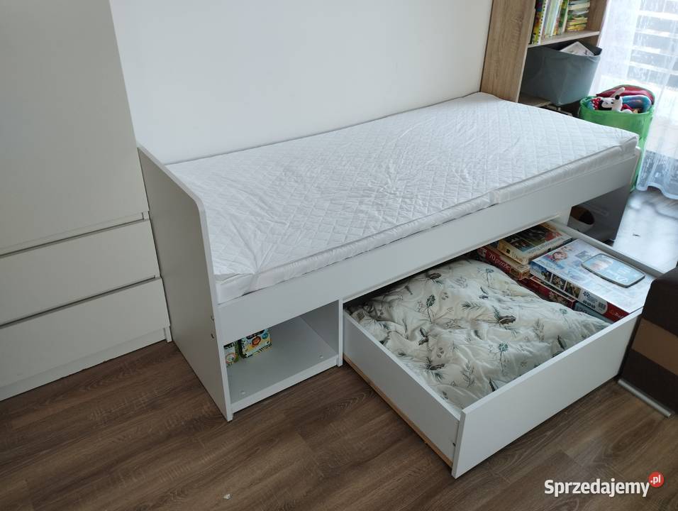 Łóżko białe 90x 200 Wieliczka