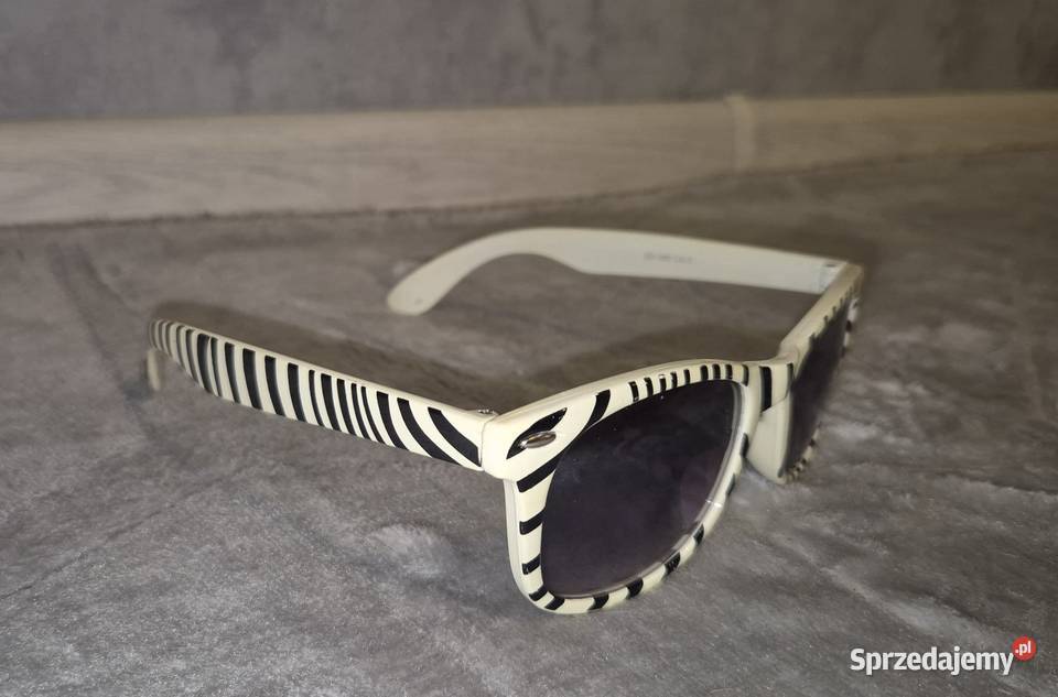 Okulary przeciwsłoneczne damskie zebra Dla kobiet Okulary Łódź