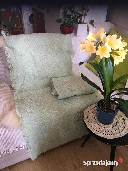 Narzuty na fotele 2 kolor mięta Koce i narzuty Dom i Ogród sprzedam