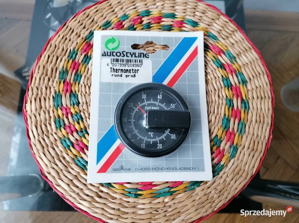 OKRĄGŁY TERMOMETR SAMOCHODOWY Akcesoria Łódź