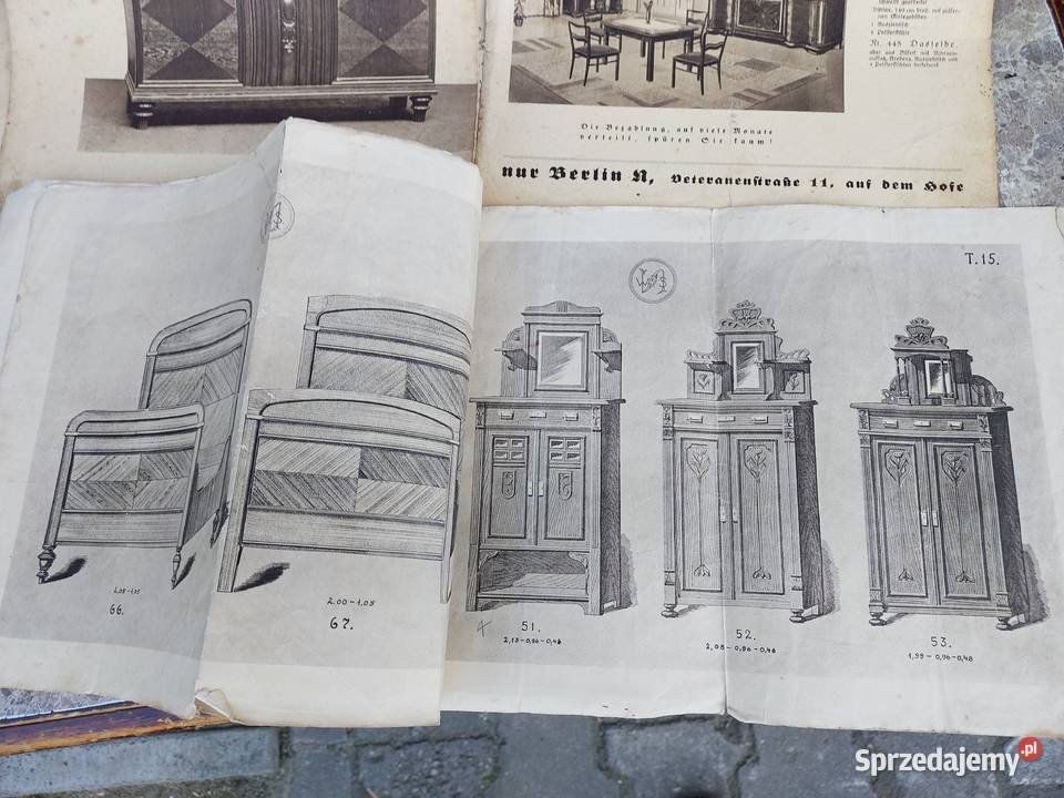 Stare broszury katalog książka meblarstwo