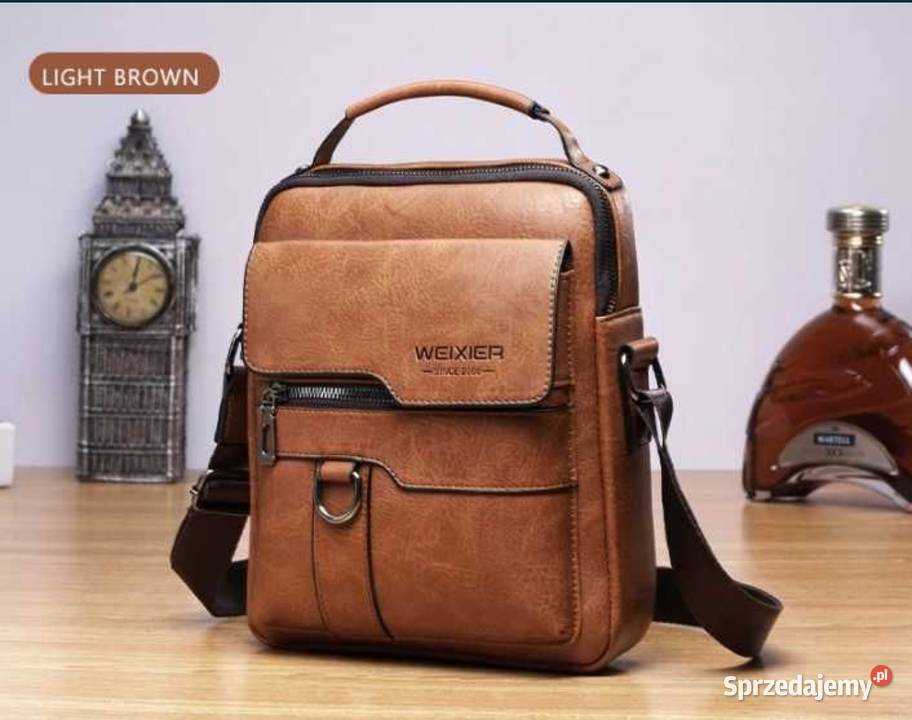 Torba na ramię męska skórzana saszetkado Piła sprzedam