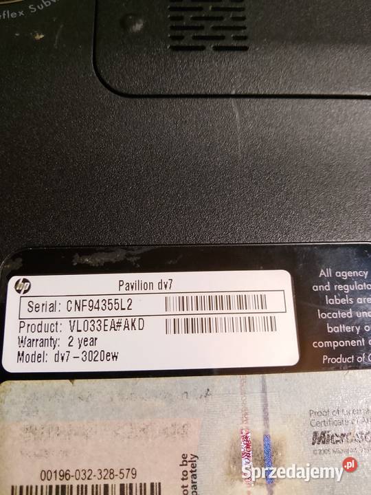 Laptop HP pavilion Woźniki