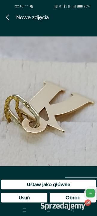 Złota Nowa zawieszka wys14mmpr585 Wałcz