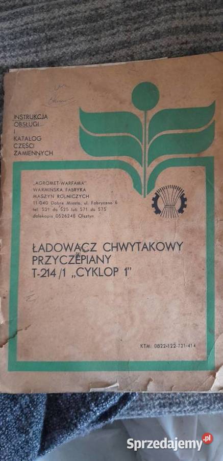 Sprzedam Cyklopa z łyżka podsiebierna Pozostałe Lubień Kujawski