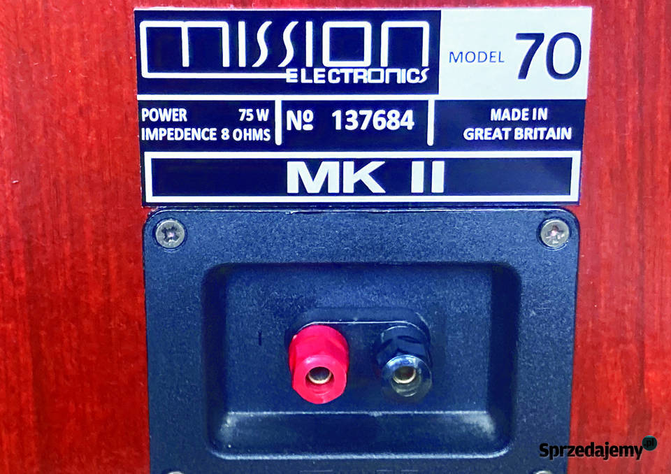 Kolumny głośnikowe MISSION 70 mk2 zachodniopomorskie Szczecin sprzedam