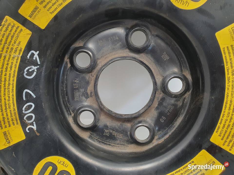 KOŁO DOJAZDOWE Audi Q7 Vw Touareg I dojazdówka Chełm