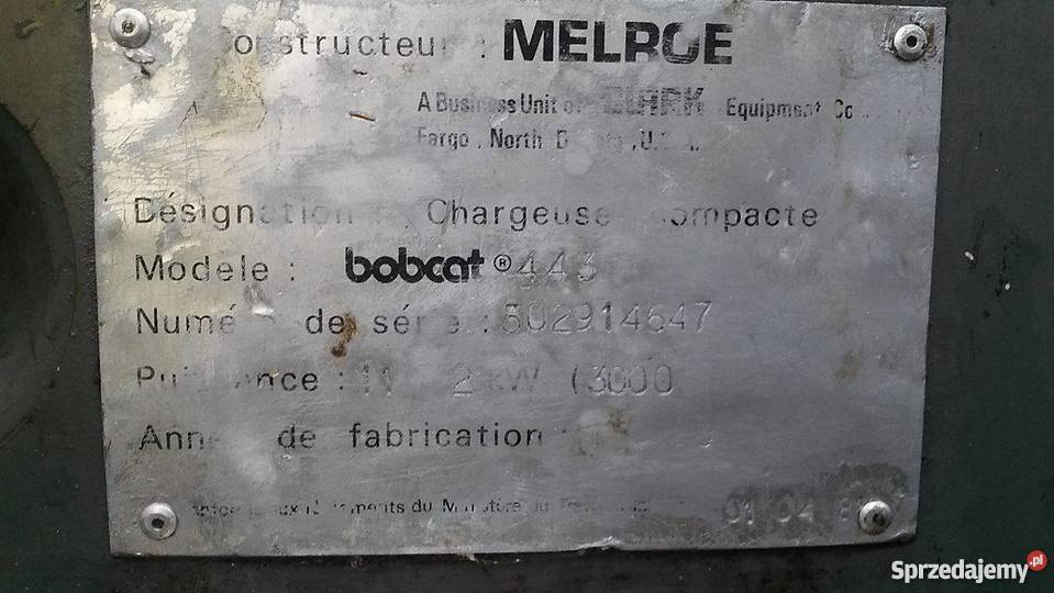 Miniładowarka bobcat 443 nie weidemann schaffer Mogilno Duże