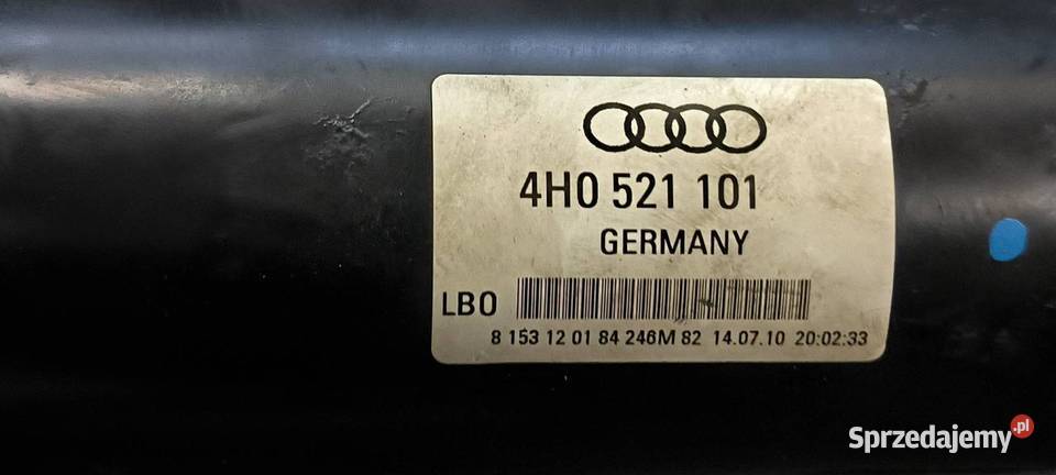 WAŁ NAPĘDOWY AUDI A8 D4 4H0521101 kujawsko-pomorskie