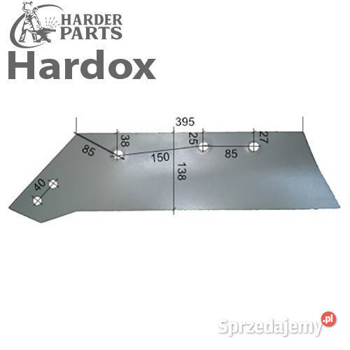 Lemiesz 300hektarów HARDOX 969196L części do podlaskie Suwałki sprzedam
