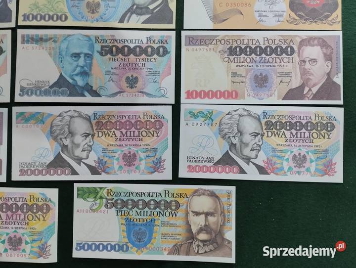 POLSKA zestaw 26 sztuk banknotów PRL NAJRZADSZE Białystok