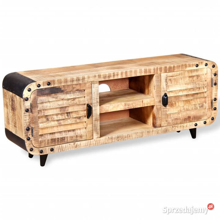 Szafka TV z surowego drewna mango 120x30x50 mazowieckie Warszawa