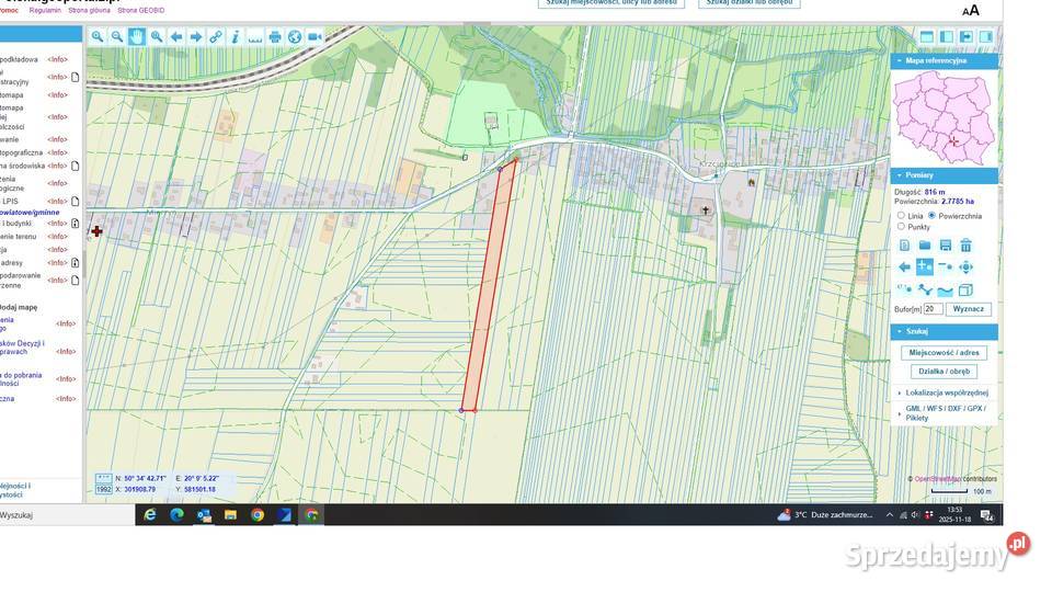 Na sprzedaż działka 292ha