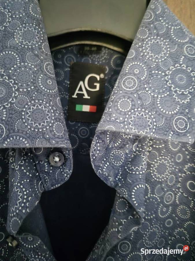 Elegancka koszula męska niebieski Chojnice