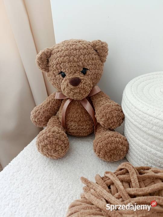 Szydełkowy miś handmade sprzedam