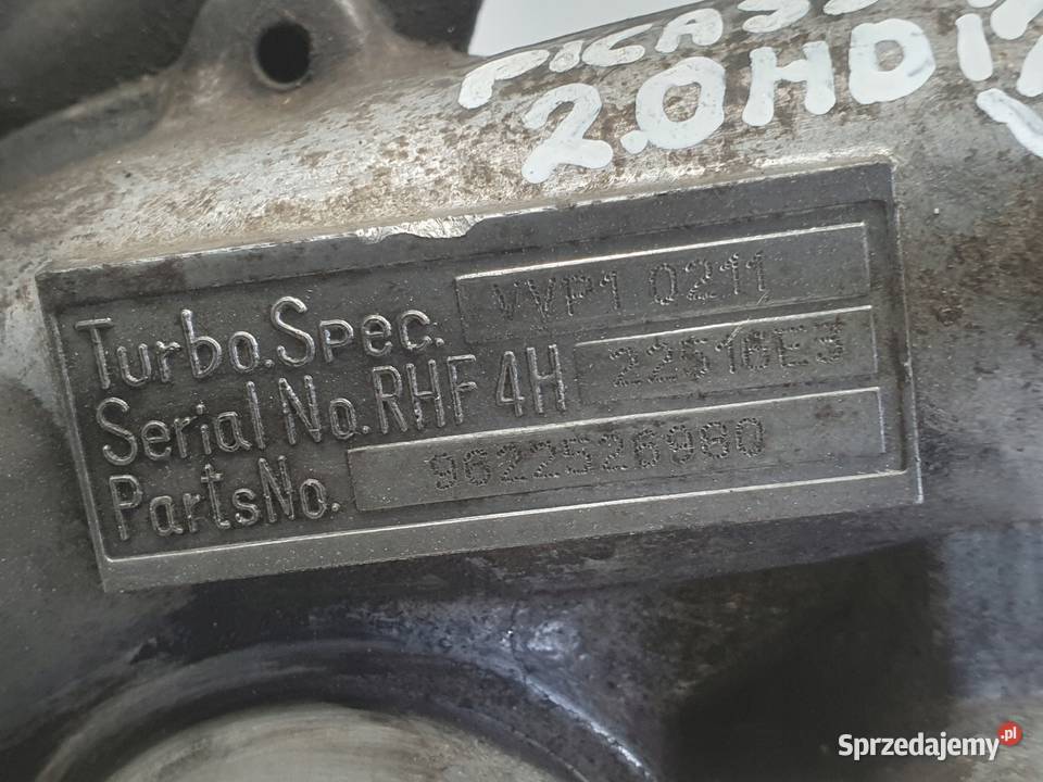 TURBOSPRĘŻARKA Peugeot 406 20 HDI turbo Turbosprężarki Chełm
