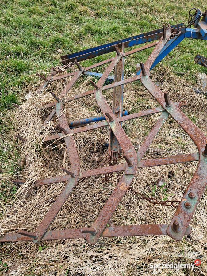 Brona traktorowa 4polowa składana nieuszkodzony Brony wielkopolskie Głogowa