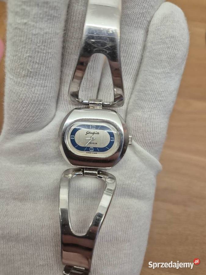 Retro vintage damski zegarek mechanicznyGlashtte śląskie Chorzów
